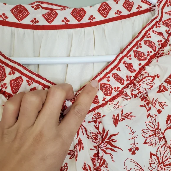 Japna 2pc Set Bohemian Floral Maxi Skirt with Top Cotton Size Small - Picture 8 of 8